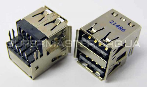 Роз'єм гнізда usb 2.0 для пк подвійний #74
