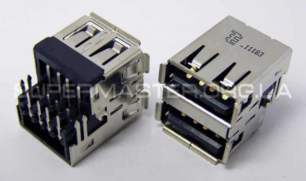 Роз'єм гнізда usb 2.0 для pc двойной #85